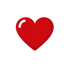 常规内容-图标系列卡通感红色心形图标元素