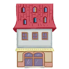 建筑街景主题插画