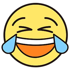 笑哭黄色emoji表情包元素