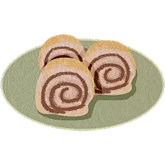 中华美食类插画贴纸-面包