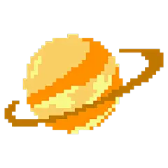 像素风格科技航空航天-星球