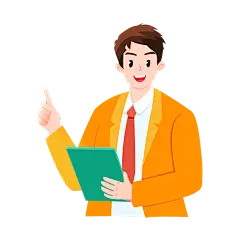 卡通感金融行业人物元素