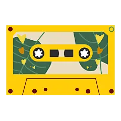 扁平-撞色复古磁带元素-SVG4