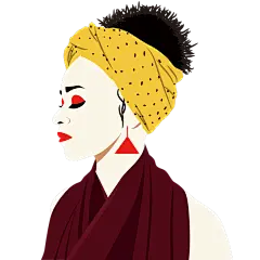 扁平插画-女性元素