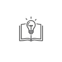 常规内容-图标系列扁平风灯泡+翻开的书本图标元素