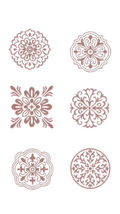 中国风系列古朴感中式传统装饰纹样元素组合