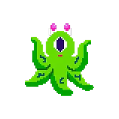 像素风格科技航空航天-外星人