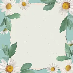 Mother's Day Soft and Fresh Daisies Flowers Floral Background