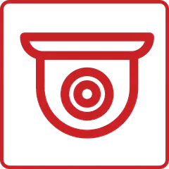 图标系列扁平风红色消防安全类图标元素