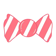 白色条纹糖果包元素