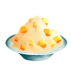 手绘中华小吃贴纸-刨冰