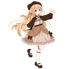 手绘小女孩洛丽塔人物7