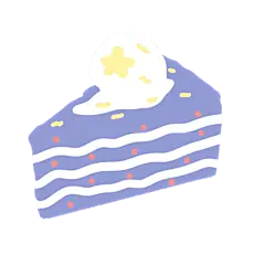 手绘-可爱美食元素-蛋糕2