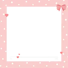 【微信】卡通少女社交界面边框