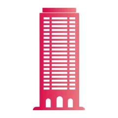 手绘-渐变建筑元素