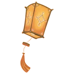 中秋热点贴纸-孔明灯