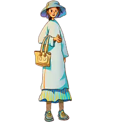 动漫风人物元素-女孩