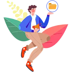 扁平-404页面元素人物插画7