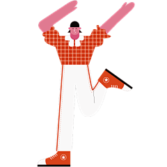 扁平风日常生活人物插画