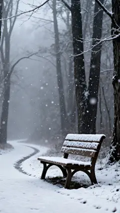 立冬实景感植物落雪建筑背景