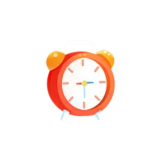 卡通感高考闹钟元素贴纸