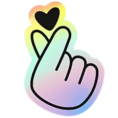 Laser Effect Text Sticker