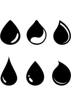 通用矢量水滴图标元素素材