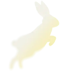 中秋节肌理感渐变兔子组合元素