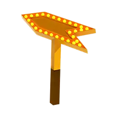 卡通感3D元素箭头元素