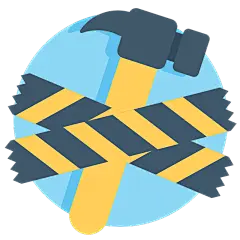 锤子警戒线五金工具icon