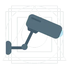 治安元素通用icon贴纸-摄像头