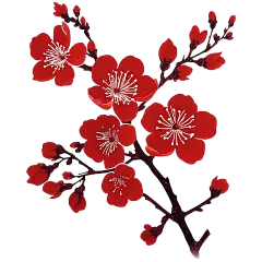 红色梅花