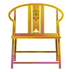 中国风装饰贴纸-扶手椅