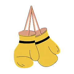 卡通风运动健身贴纸