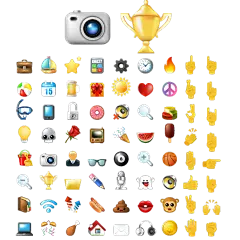 常规内容-图标系列矢量emoji互联网商务图标组合