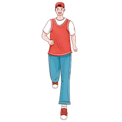 卡通感文体娱乐男人元素 
