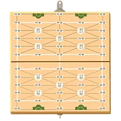 手绘-桌游元素贴纸套系-棋盘