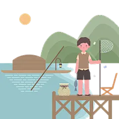 人物插画技元素主题素材