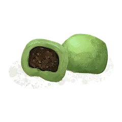 手绘中华小吃贴纸-青团