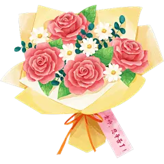 教师节温馨感弥散渐变花束元素