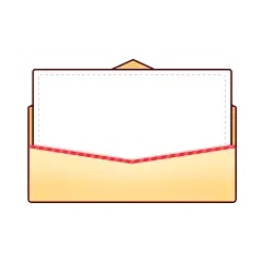 卡通感母亲节信封元素贴纸