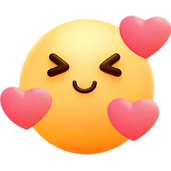 图标系列-通用-3D笑脸+星星/爱心装饰贴纸