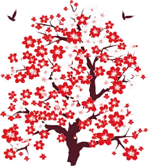 中国风梅花花朵