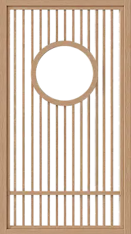 中国风系列中国风写实经典花纹对称屏风元素