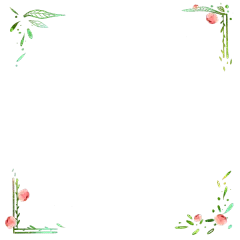 37W常规-氛围边框-实景花朵专题-插画-简单