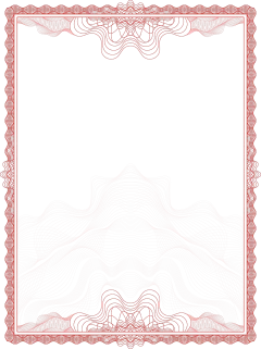 边框系列插画花边表彰证书元素