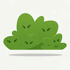 常规系列-植物系列卡通风草丛元素