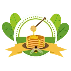 手绘-蜂蜜元素图形-酿蜜