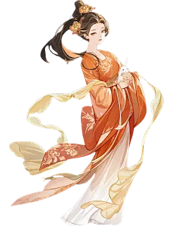 中秋节国风嫦娥AI套系人物贴纸