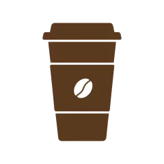 常规内容-图标系列扁平风棕色咖啡杯图标元素